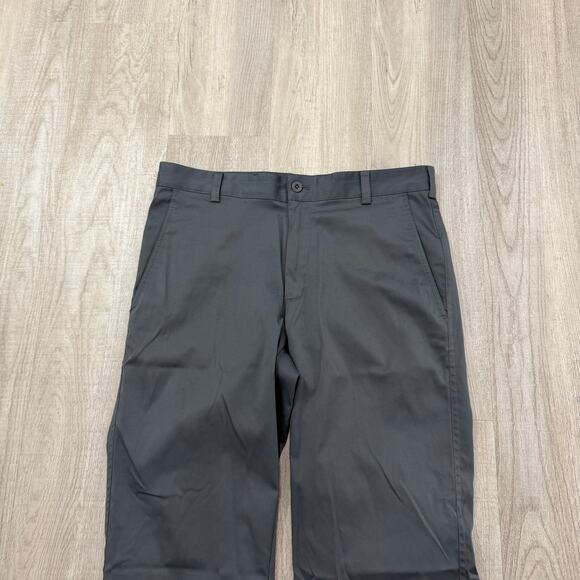 Nike Golf Dri-Fit Tech Pants Mens 30x30 Gray Flat Front Chino Golfing 472532-021 - Picture 2 of 10